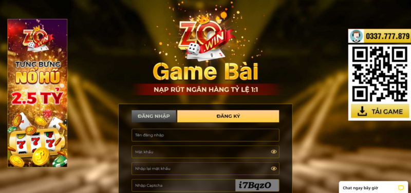 Hướng dẫn đăng ký tại cổng game zowin