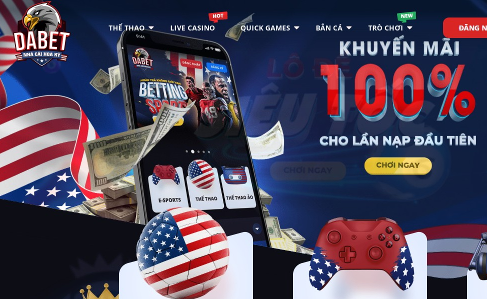 Giao diện Dabet chuyên nghiệp, hiện đại