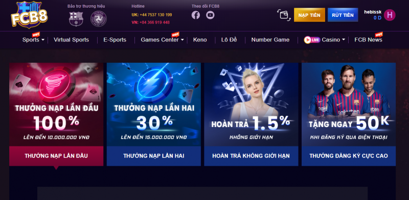 Khuyến mãi hấp dẫn của FCB8
