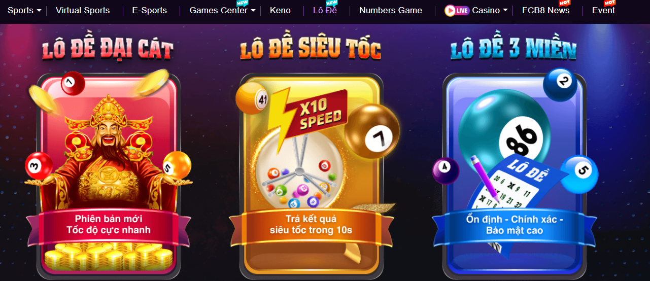 Lô đề - Sản phẩm hút người chơi của FCB8