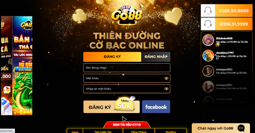 Đăng ký Go88 rất dễ dàng