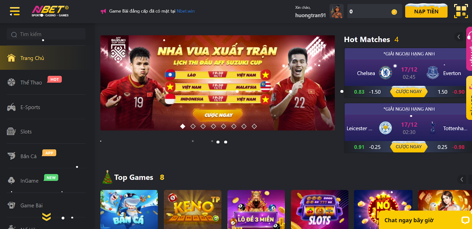 NBET có thiết kế giao diện khoa học