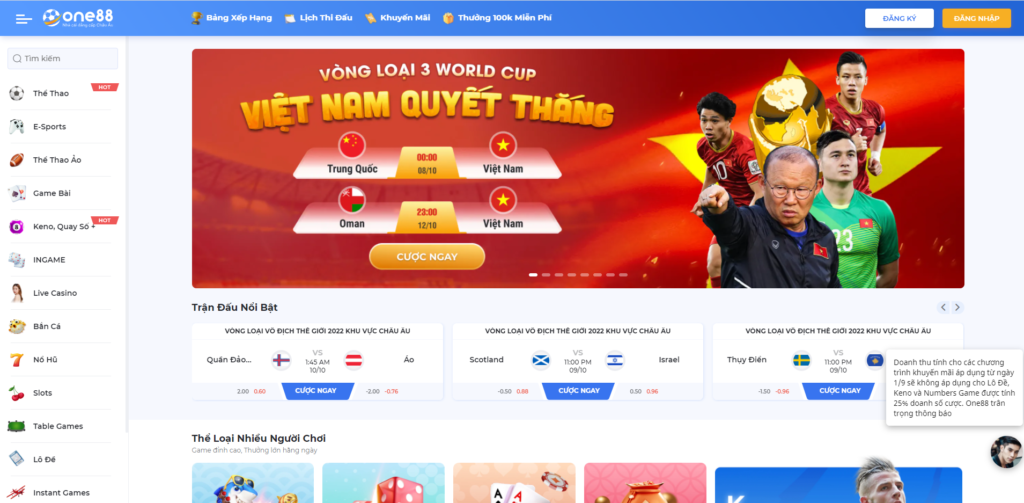 Nhà cái One88 có uy tín và độ tin cậy cao