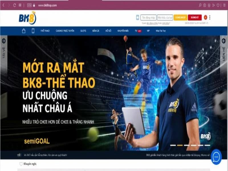 Thiết kế giao diện nhà cái BK8 ấn tượng, bắt mắt