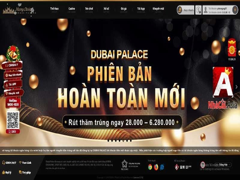 Link truy cập dubai palace trên diễn đàn của nhà cái