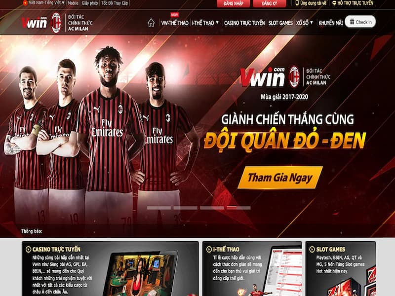 Truy cập link dự phòng để đăng nhập vào vwin